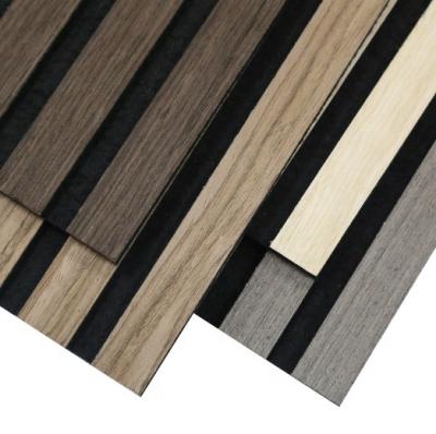 Κίνα MQ Acoustic Wood Wall Panels for Interior  PET Felt Board Wooden Acoustical Slat Panel For Interior Decor προς πώληση