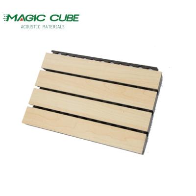 China Fireproof 3D Model Design Grooved Acoustic Panels with Basic Material E1 MDF for sale