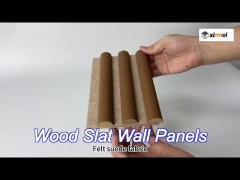 efficiently improve acoustics and aesthetics with suede fabric and felt acoustic wood slat wall pane