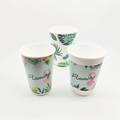 China Disposable Personalized Double Wall Paper Cups With Lids High Quality Biodegradable Paper Cup for sale