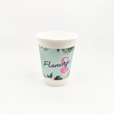 China Disposable Chinese Paper Cup For Sale Small Quantity Custom Design Printed Milk Tea Paper Cup Logo for sale