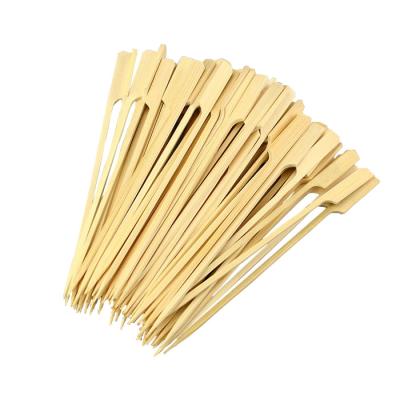 China Heat Resistance Custom 100% Bamboo Knots Skewers Eco-friendly Skewers For Grilling Skewer BBQ for sale