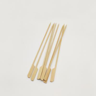 China Heat Resistance Disposable Wholesale Bamboo Skewer Eco-Friendly Customized Natural BBQ Skewers for sale