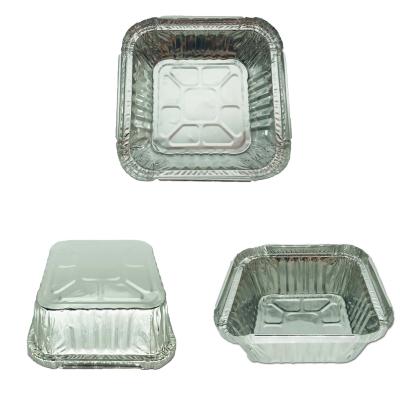 China Microwavable Disposable Catering Aluminum Foil Lunch Box Container Food Packaging Boxes for sale