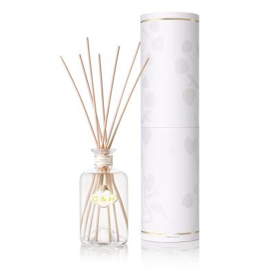 China Viable Private Label Luxury Glass Diffuser 100ML Crystal Infused Aroma Reed Stick for sale