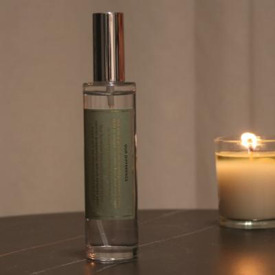 China Wholesale OEM Sustainable 100ml Air Fresher Luxury Aromatherapy Perfume Room Frosted Glass Spray for sale