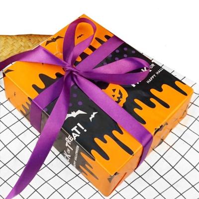 China Recyclable Halloween Gift Wrapping Paper Party Decoration Package Paper Box Eco Paper Packaging for sale