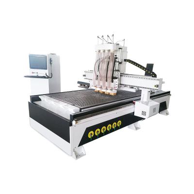 China Automatic Woodworking Production Panel Furniture Loading And Unloading CNC Nesting Drilling Machining Center for sale