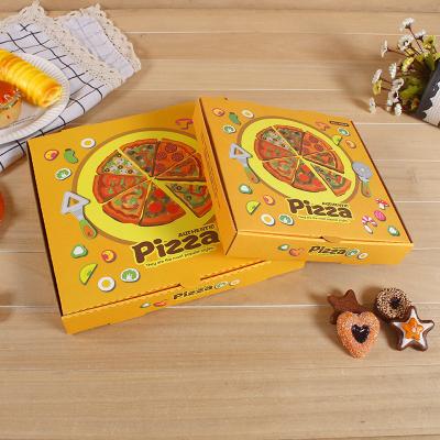 China Wholesale Factory Disposable Customized Design Logo Printed Cardboard Pizza - Box for sale