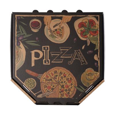 China Cheap Eco - Friendly Round Wrapper Disposable Customized Paper Pizza Boxes Making Machine 7/12/16 Inch for sale