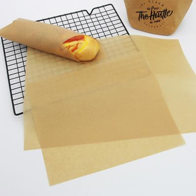 China Hot Sale Greaseproof Hamburger Wrapping Paper Package Customized Logo Printed Cake Baking Paper for sale