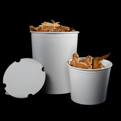 China 170Oz Disposable Disposable Food Packaging Take Away Fried Chicken Paper Bucket With Lids for sale