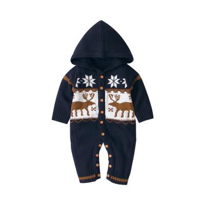 China Newborn 100% Acrylic Onesie Christmas Onesie Newborn Baby Clothing Romper Set Festival Infant Jumpsuit for sale