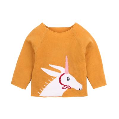 China Lovely Breathable Autumn New Born Oversized Cute Baby Clothes Design Baby Knitted Sweater for sale