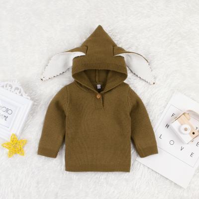 China Wholesale Breathable Babies Crew Neck Bunny Ear Toddler Boy Clothes Cute Set Baby Knit Sweater for sale