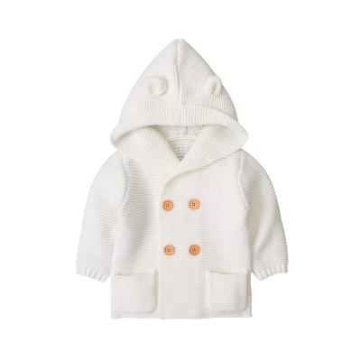 China Quick Delivery Anti-wrinkle Baby Top Clothes Hooded Baby Spring Sweater Unisex Cozy Coat In Stock for sale