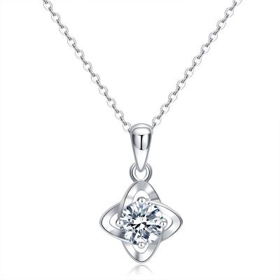 China CLASSIC Pendant 925 Sterling Silver Moissanite LOVE OF LIFE Newcomer Flower Gemstone Pendant for sale