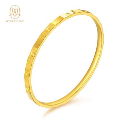 China CLASSIC Pure Gold Plated 24K Bracelet Bangles Artificial Sliver For Women Silver Bangles , Bracelets AAA Gems Ball About 8g GW0026 CLASSIC for sale