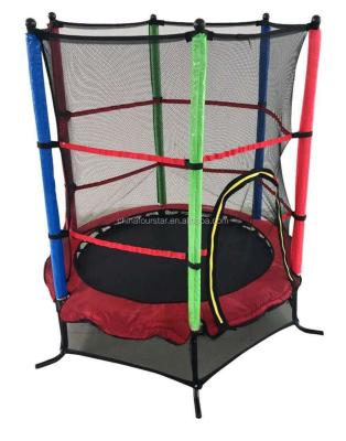 China With protective net 55 inch small fitness trampoline and indoor trampoline for sale