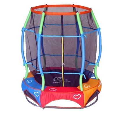 China With protective net small 55 inch trampoline and jumping bed with safety net for sale