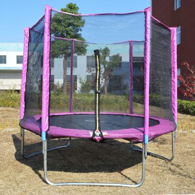 China With Fitness Protective Net Four Star Kids Indoor Trampoline 8ft On Sale for sale