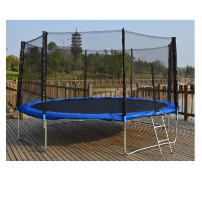 China With protective net 14ft big inflatable trampoline with safety net for sale for sale