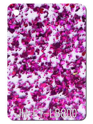 China Advertising 3D Bling Purple Glitter Acrylic Sheets Cut To Size for sale