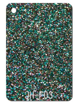 China Green Colorful Glitter PMMA Acrylic Sheet Home Furniture DIY Art Crafts for sale