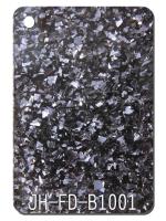 Chine décor noir argenté de porte de panneau de perspex de feuille de meubles d'acrylique de scintillement de 4ftx8ft à vendre