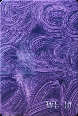 China Purple Whirlpool Pattern Acrylic Sheet Door Window Decor Non Toxic for sale