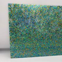 China 1/8 in Teal Green Dots Glitter Cast-Acrylblatt für Laser schnitt DIY-Handwerk zu verkaufen