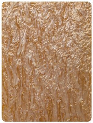 China Light Brown Pearl Marbling Cast Acrylic Perspex Sheets For Art Crafts for sale