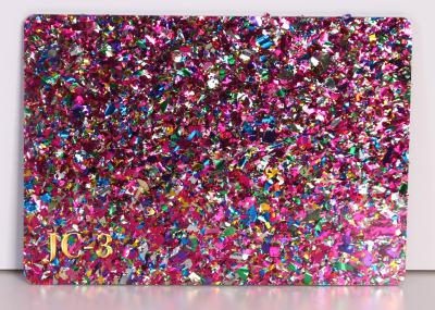 China Colorful Glitter Sparkle Acrylic Sheets Confetti Acrylic Sheets en venta