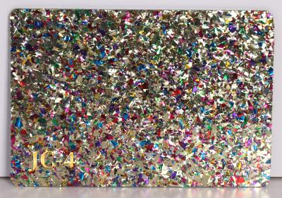 China 4mm sweetheart confetti glitter custom printed cast acrylic sheet glitter acrylic sheet 12 x 20 for sale