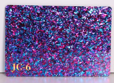 中国 Factory Wholesale 4x8ft 4mm Transparent Sweetheart Confetti Glitter Silver Glitter Acrylic Sheet 販売のため