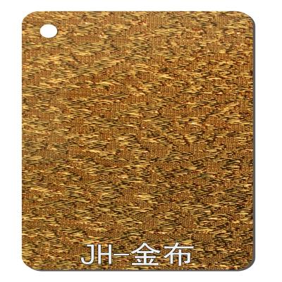 China PMMA Cast Golden Silver Cloth Texture Design Acrylic Sheet 4x8ft for sale