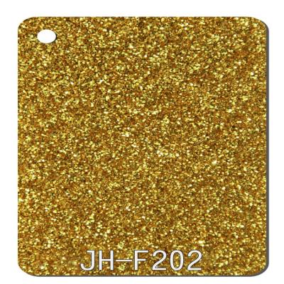 China 1/8 Inch Gold Glitter Acrylic PMMA Sheet 3mm Thin Clear Perspex Sheet for sale