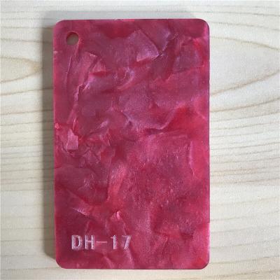 China Red Pearl Acrylic Plastic Panel 1/8 Inch Custom Size Plexiglass Sheets 1.2g/cm3 for sale