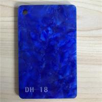 China Flexible Blue Pearl Acrylic Sheets 1050x630mm Perspex Sheet For Earring making for sale