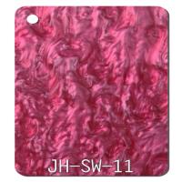 China 3mm Roze Marmeren Parel AcryldieBladen aan Grootte 300 Patroon 1840*1040mm worden gesneden Te koop