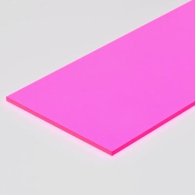 Chine L'acrylique translucide rose fluorescent couvre le plexiglass de pouce 4x8 pour la publicité à vendre