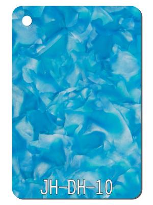 China Blue Petal Texture Patterned PMMA Acrylic Plastic Plate Home Lamp Cover for sale