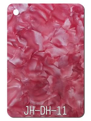 China Red Petal Pattern PMMA Acrylic Sheet Plastic Plate Furniture Lamp Cover Decor for sale