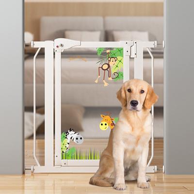 China Viable Retractable Retractable Retractable Gate Doors Dog Safety Gate Child Safety Transparent Dog Gate for sale