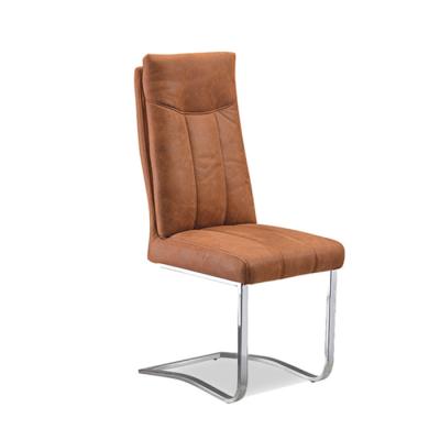 China Manufacturers Direct Selling Soft Fiber Velvet Dining Chair With Metal Legs for sale