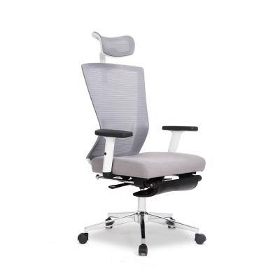 China (Height) adjustable modern chair for office with mesh fabric cushion back headrest for sale