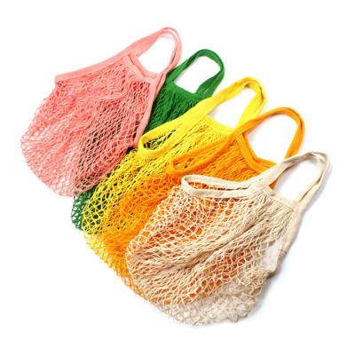 China Fashion Eco-friendly 100% Cotton Fruit Vegetable Summer Shopping Bag Beach Mesh Bag for sale