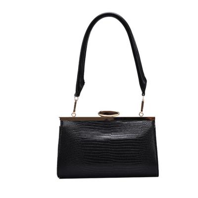 China Square Fashion PU Bag 2020 Women Handbags Cross - Body Bag Alligator Shoulder Bag For Ladies for sale