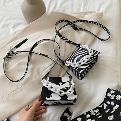 China PU Animal Printed Mini Crossbody Bag Fashion Shoulder To Bag Small Chain Handbags For Women 2020 for sale