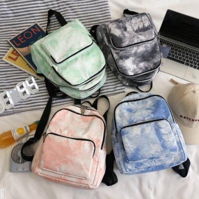 China Fashion Tie Dye Girls Travel Bag Student School Pack Casual Daypack Wholesale Tie Dye Backpack for sale